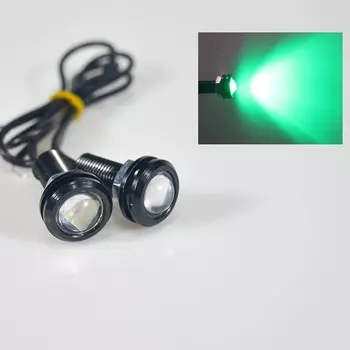 2 шт. Drl светодиодные противотуманные фары Auto 18 мм Eagle Eye автомобильные ходовые огни DRL для автомобилей 5630 2SMD 12 В 2 Вт задний фонарь Водонепроницаемый фонарь заднего хода