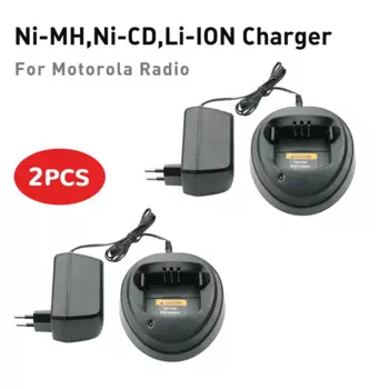 2 шт., двухстороннее зарядное устройство для Motorola Radio CP040, CP140, CP150, CP160, CP180, CP340, CP360, CP380, EP450, GP3138, GP3688, PM400, PR400