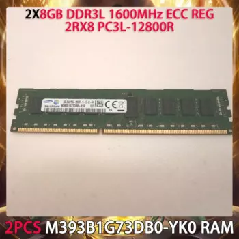 2 шт., флэш-память для Samsung 8 Гб DDR3L 1600 МГц ECC REG 2RX8