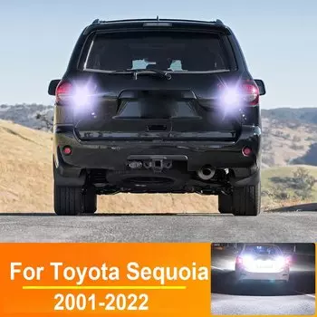 2 шт. фонарь заднего хода для Toyota Sequoia 2001-2022 2001 2005 2008 2009 2014 Запчасти Аксессуары Светодиодный резервный фонарь Canbus без ошибок