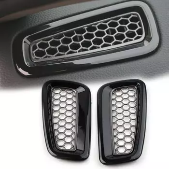 2 шт. глянцевая черная Автомобильная сотовая Внутренняя крышка для вентиляционного отверстия для Honda Civic 11th 2022 2023 Up LHD