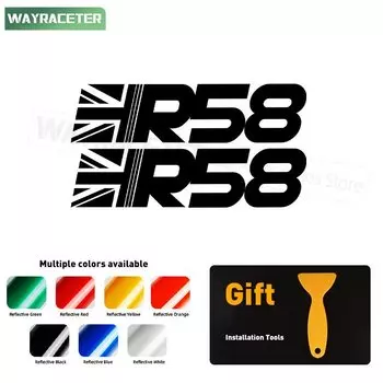 2 шт. графическая наклейка Union Jack, автомобильная наклейка для MINI Cooper J01 U25 F66 F65 F67 R50 R53 R55 R56 R57 R58 R60 F54 F55 F56 F57 F60