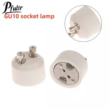 2 шт. GU10 к MR16 керамическая цоколь галогенная светодиодная лампа GU10 к GU5.3 G5.3 G4 адаптер белый конвертер держатель лампы