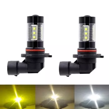 2 шт. H11 H8 9006 HB3 9005 PSX24W H16 H4 H1 HB4 3030 Светодиодные Автомобильные противотуманные фары 6000K белый синий желтый