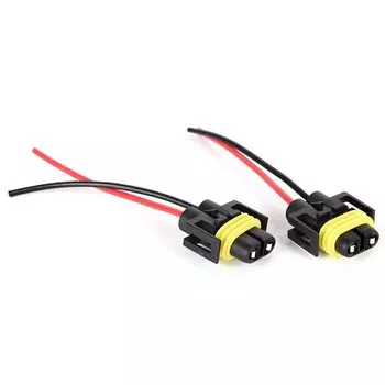 2 шт. H11 H8 фара/противотуманная лампа гнездовой адаптер жгут проводов розетки автомобильный кабельный разъем