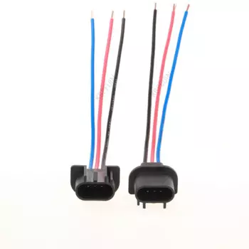 2 шт. H13 9008 штекер 3-контактный разъем для автомобильных фар адаптер разъем аксессуары