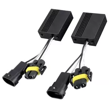 2 шт. H4 H7 H8 H11 9005 HB3 9006 HB4 Светодиодная лампа-декодер Резистор 50 Вт Canbus Error Canceller Адаптер жгута проводов для фар автомобиля