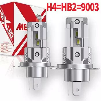 2 шт. H4 HB2 9003 светодиодные фары Canbus без ошибок автомобильная лампа высокой мощности белые противотуманные фары диодная лампа 12 В 55 Вт для Dacia Logan 2004 ~ 2025