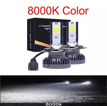 2 шт. H7 Led H4 H1 H11 H8 HB4 HB3 9005 9006 H27 Лампа для фар H16 Автомобильные противотуманные фары 20000LM COB 12V 6000K 3000K 6500K