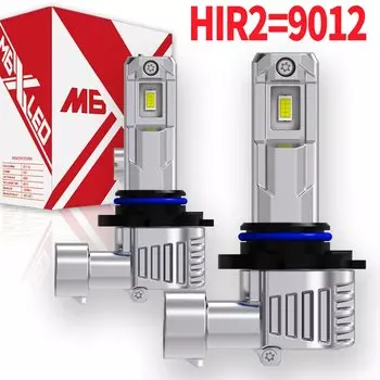 2 шт. HIR2 светодиодные фары Canbus без ошибок 9012 автомобильная лампа высокой мощности 6000K белый свет диодная лампа 12 В 55 Вт для HYUNDAI ix35 2014 ~ 2025