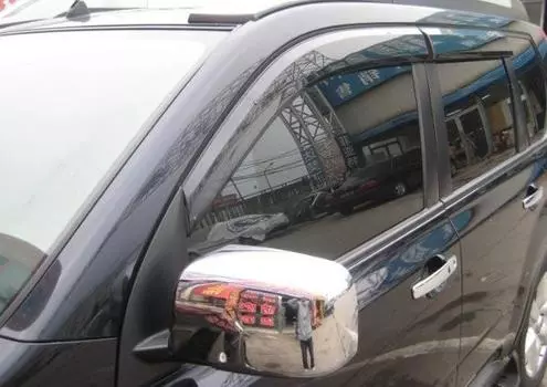 2 шт., хромированные накладки на боковые зеркала заднего вида для Nissan X-Trail T31 2008 2009 2010 2011 2012
