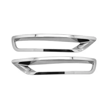2 шт., хромированные яркие серебряные накладки на задние противотуманные фары для Subaru Forester SJ 2014 2015 2016 2017