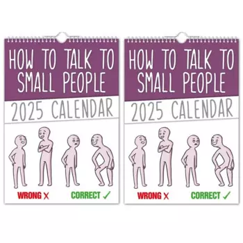 2 шт. как разговаривать с маленькими людьми-календарь на стену 2025 года, календарь на новый год 2025