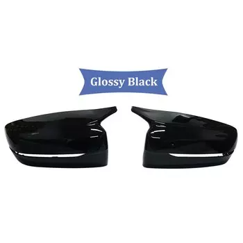 2 шт., карбоновая черная крышка наружного бокового зеркала заднего вида для BMW 3 серии G20 G21 G28 320d 330e 330i 340i 19-22
