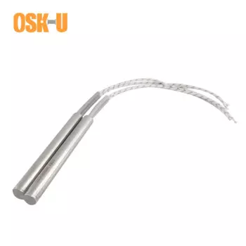 2 шт., картридж нагревателя 220 В, диаметр трубки 12 мм, одноголовый электрический нагревательный элемент, мощность 100/150/250 Вт