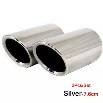 2 шт./компл., чехлы на наконечники выхлопных труб из нержавеющей стали для Audi A1 A3 A4 TT 2009-2015/VW Volkswagen PASSAT