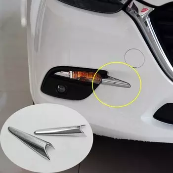 2 шт./комплект, хромированные Противотуманные фары для переднего бампера Mazda 3 Axela 2017-2018