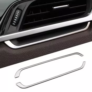 2 шт./комплект, накладки на вентиляционное отверстие из нержавеющей стали для BMW X1 F48 2016 - 2021 LHD