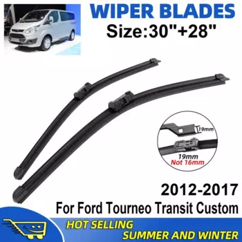 2 шт., комплект щеток стеклоочистителя для Ford Tourneo Transit Custom 2012-2017, щетки для переднего лобового стекла, аксессуары для лобового стекла