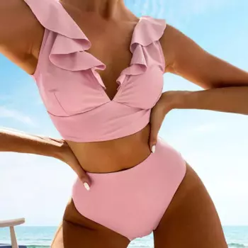 2 шт./комплект, женские летние трусы-бикини с V-образным вырезом