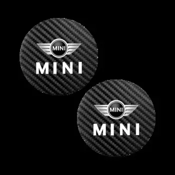 2 шт. кожаная подушка для чашки с защитой от шума для Mini Cooper One JCW F54 F55 F56 F57 F60 R50 R52 R53 R55 R56 R57 R58