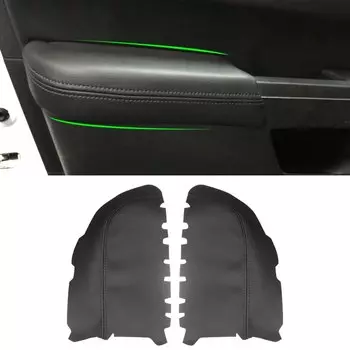 2 шт., кожаные накладки на подлокотники передней двери из микрофибры для Honda Pilot 2009 2010 2011 2012 2013