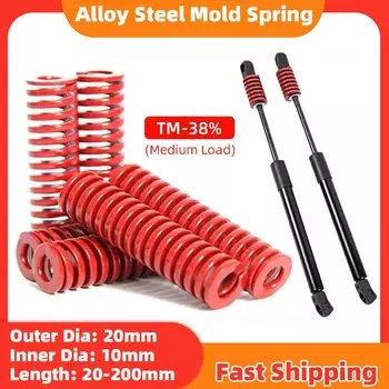 2 Шт., Красная Спиральная Штамповочная Пресс-форма, Опора Для Задней Двери Багажника Автомобиля, Подъемный Кронштейн