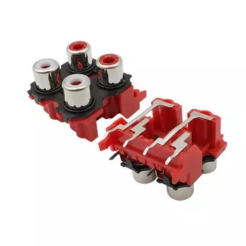 2 шт. красные разъемы RCA LOCHEUK