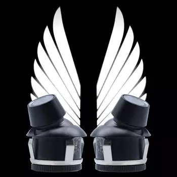 2 шт. красный светодиодный светильник, автомобильные аксессуары, модификация, крылья ангела, добро пожаловать, зеркало заднего вида, добро пожаловать, проекция ковра