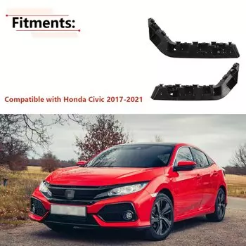 2 шт. кронштейн переднего бампера, фиксатор, держатель для Honda Civic 2016 2017 2018 2019 2020 2021 71198-TEA; 71193-TEA