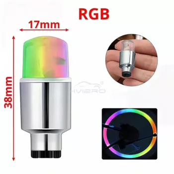 2 шт., лампа для автомобильной ступицы велосипеда, 12 В, клапан для колес, шин, вспышка, неоновый светодиод, автоматическая пыленепроницаемая, стержни спиц, световая крышка, украшение, несколько цветов