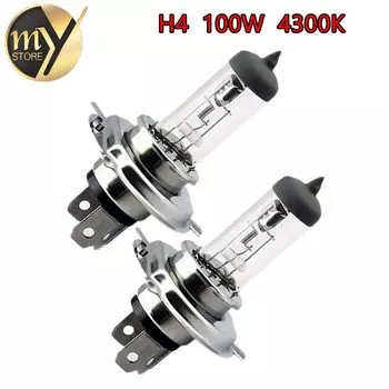 2 шт., лампа H4 12 в 100 Вт/90 Вт 4300K желтого цвета