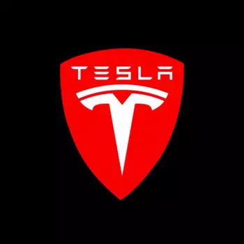 2 шт. лампа приветствия двери автомобиля HD светодиодная эмблема проектор огни для Tesla Model Y Model 3 Model S Model X автоаксессуары