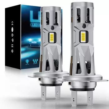 2 шт., лампочки H7, 6000K, 160 лм, супер яркие, Вт, лампы головного света H7, двойной Турбовентилятор, не требует полярности, 12 В, CSP