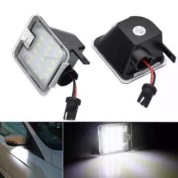 2 шт. лампы Canbus Led под боковым зеркалом для Ford SMax CMax Kuga Escape Monde 4 Focus 3 Grand 2, аксессуары