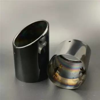 2 шт./лот, автомобильные выхлопные прямые наконечники выхлопной трубы из нержавеющей стали, чехол для Audi Q7 4L SQ7 2007-2015, автомобильные аксессуары