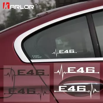 2 шт./лот для BMW E46, E90, E60, E39, E36, E28, E30, E34, E61, E62, E91, E92, автомобильные аксессуары, индивидуальные наклейки на окна и двери, наклейки