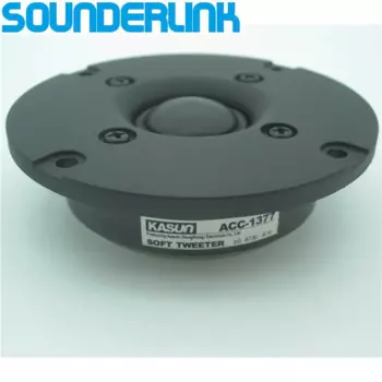 2 шт./лот Kasun HiFi порог мягкий купольный твитер превосходный драйвер динамика 3 дюйма 80 мм панель 6 Ом