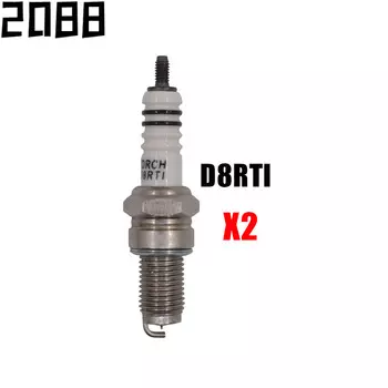 2 шт./лот мотоциклетная иридиевая Свеча зажигания D8TC для DR8EA D8EA DR8EIX dr8ед. лампа для коридора IX24 D8RTI X24ESZU9 R6G A6GC