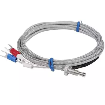 2 шт./лот, резьба M6, винтовой зонд, датчик температуры, термопара, тип K, измерительный кабель 0-400 градусов, 2 м для ПИД-контроллера