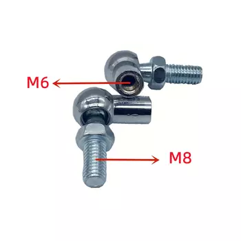 2 шт. M6/M8 универсальный фитинг стержня газовой стойки, шаровой штифт, соединительный клапан, резьбовая головка для автомобиля, передний капот, багажник, дом