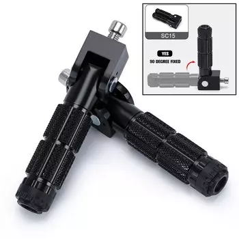 2 шт. M8 универсальные складные подножки для мотоцикла, подножки для ног, колышки, задние педали, набор алюминиевых деталей для мотоцикла с ЧПУ