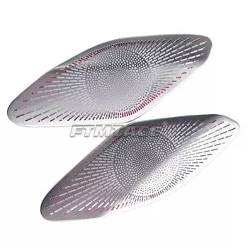 2 шт. металлическая хромированная внутренняя дверь накладка динамика на стойку для Honda Civic 11th автомобиля 2022-2025 модифицированная