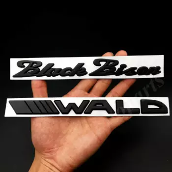 2 шт. металлический черный Зубр вальда стиль автомобиля задняя дверь эмблема значок наклейка наклейка