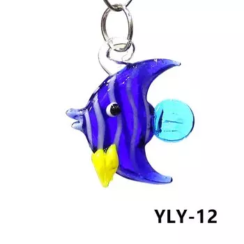 2 шт. Миниатюрные стеклянные фигурки рыб JSSMTLP