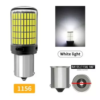 2 шт. Мощный автомобильный светодиодный стеклянный фонарь 4014SMD Canbus 1156 BA15S P21W BAU15S PY21W 1157 P21/5W Указатель поворота 7440 W21W Задний индикатор 12 В Белый