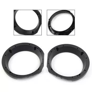 2 шт. мотоцикл 5,25 "-6" адаптер для динамика кронштейн кольца черные для Harley Batwing Electra Glide ABS пластик