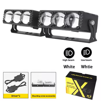 2 шт. мотоциклетные светодиодные фары 12 В яркие светодиодные фонари лампы для мотоцикла Moto внешние передние светодиодные фокусы вспомогательные прожекторы