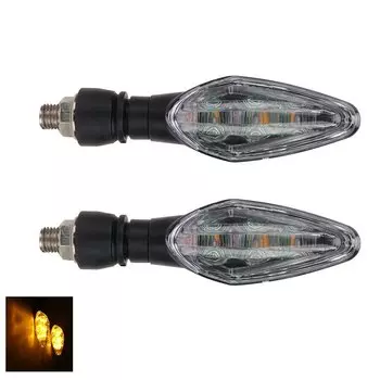 2 Шт. Мотоциклетные Указатели Поворота, Янтарный Мигающий Индикатор, Водонепроницаемые Задние Задние Фонари Для Скутера