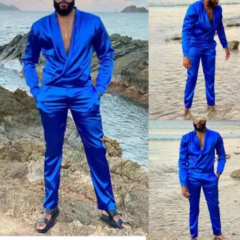 2 шт., мужские свадебные смокинги, блейзер и брюки